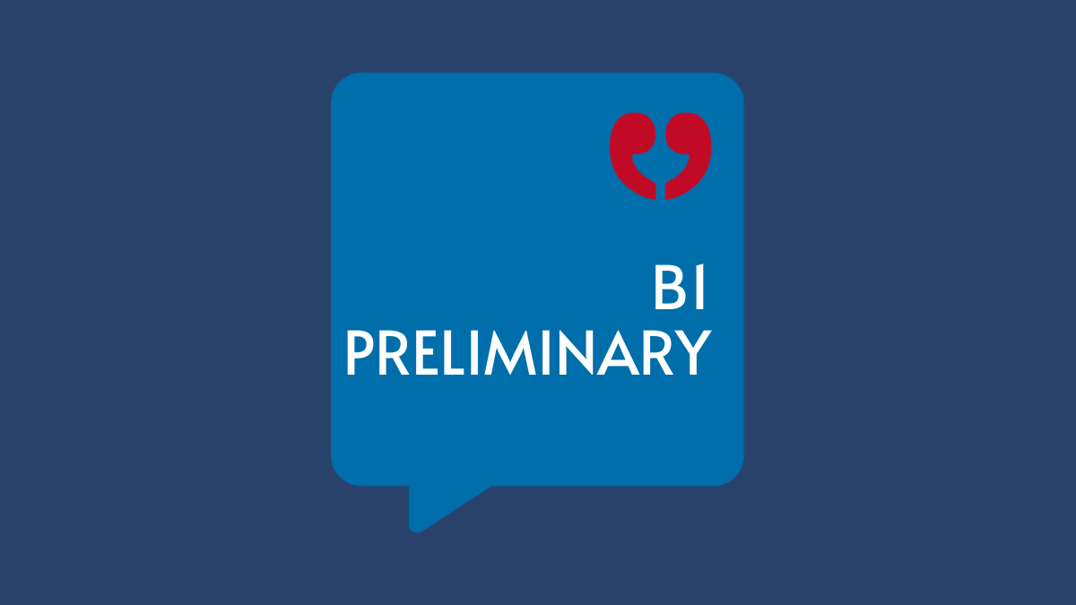 Corso B1 Preliminary